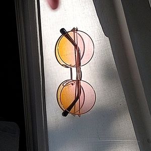 Retro Pink & Orange Sunglasses